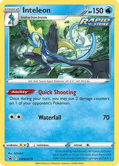 SWSH Black Star Promos Inteleon Pokémon card